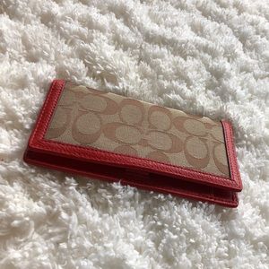 Coach checkbook cover